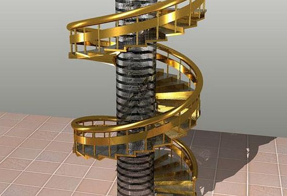 CAD如何制作三维螺旋梯_CAD轻松制作三维螺旋梯方法分享