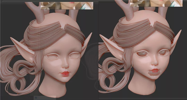 ZBrush如何制作王者荣耀瑶头像