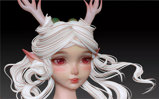 ZBrush如何制作王者荣耀瑶头像