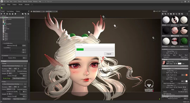 ZBrush如何制作王者荣耀瑶头像