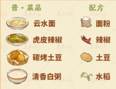 《桃源深处有人家》食来运转菜谱是什么