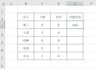 Excel制作星级评分的操作方法