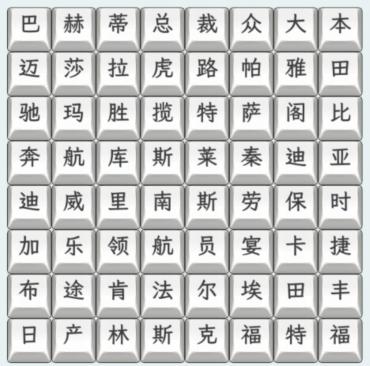 文字找茬大师汽车品牌4怎么通关